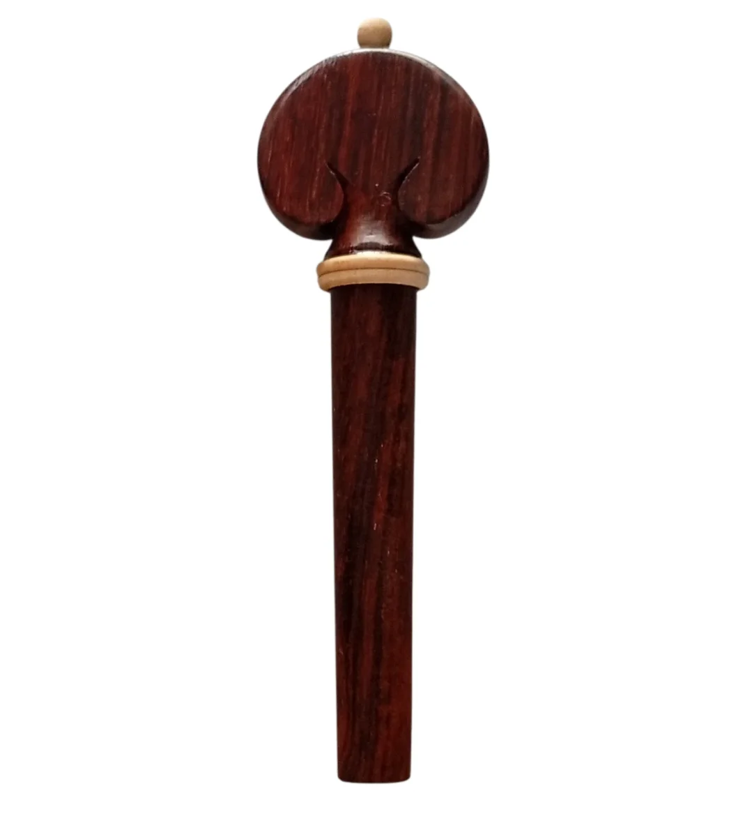 Clavija violín corazón, palis bolita/collar beige