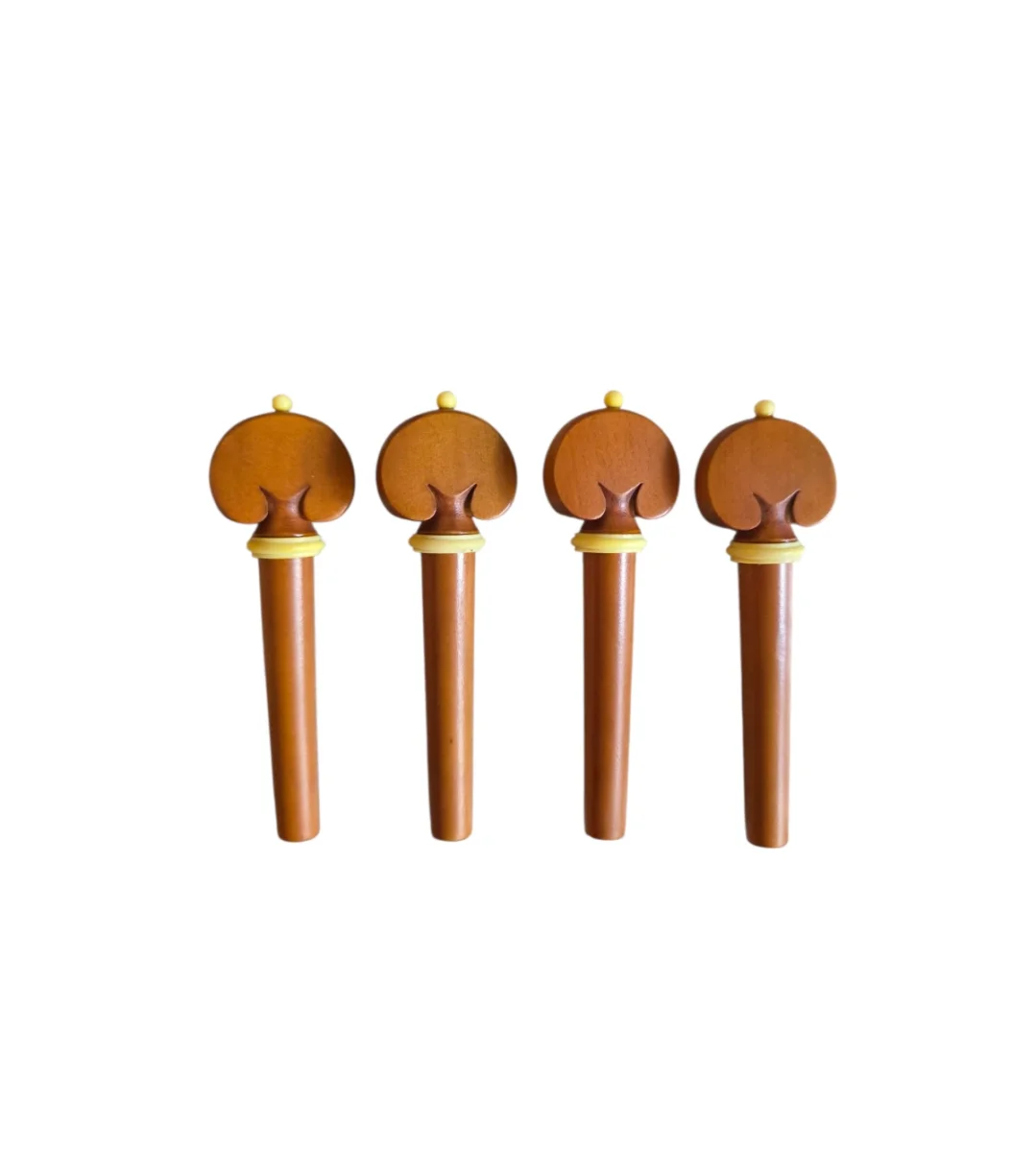 Jgo. clavijas viola corazón, boj bolita y collar hueso