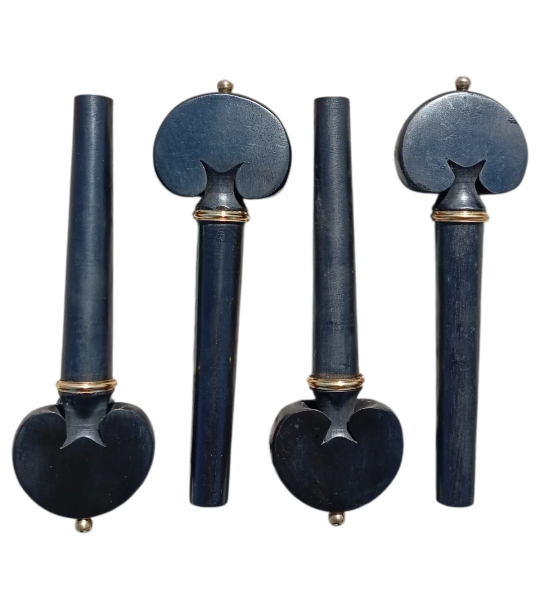 Jgo. clavija VLA Cora ébano bolita/collar dorado