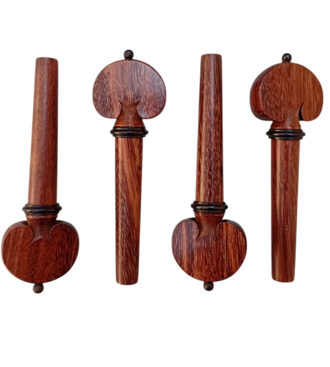 Jgo clavija Chelo Corazón palis, bolita/collar negro