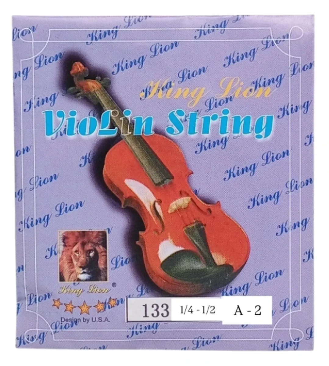 Cuerda LA p. violín rey león 1/4-1/2