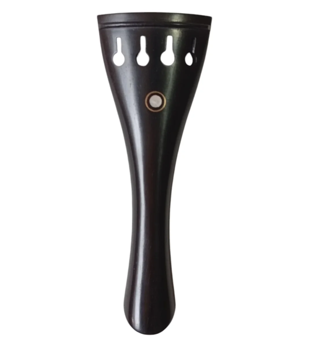 Cordal curvo violín, ébano con ojo parís