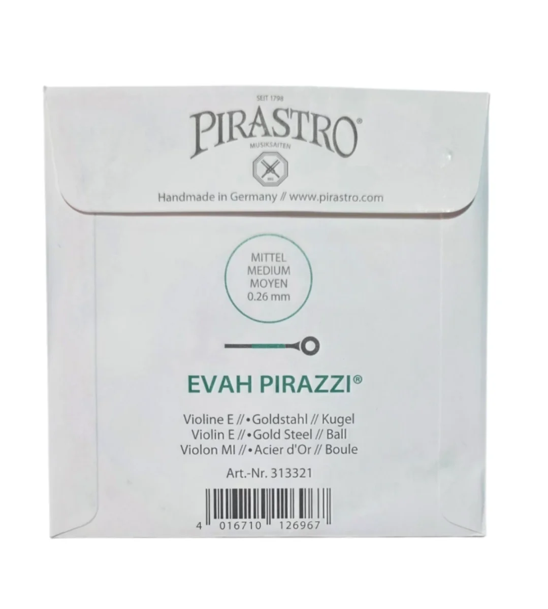 Cuerda MI de oro p. violín, Eva Pirazzi