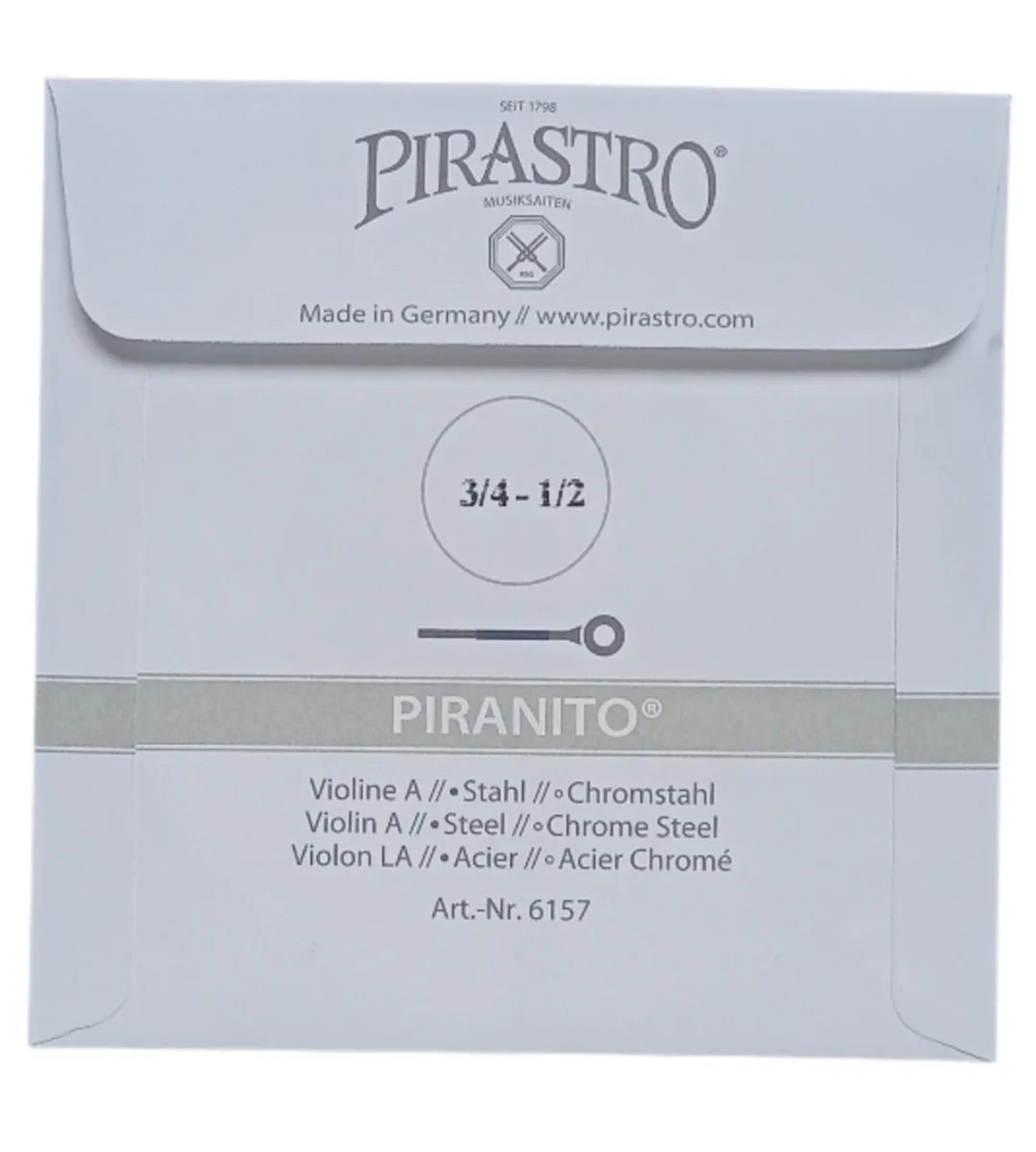 Cuerda LA p. violín 3/4-1/2, Piranito