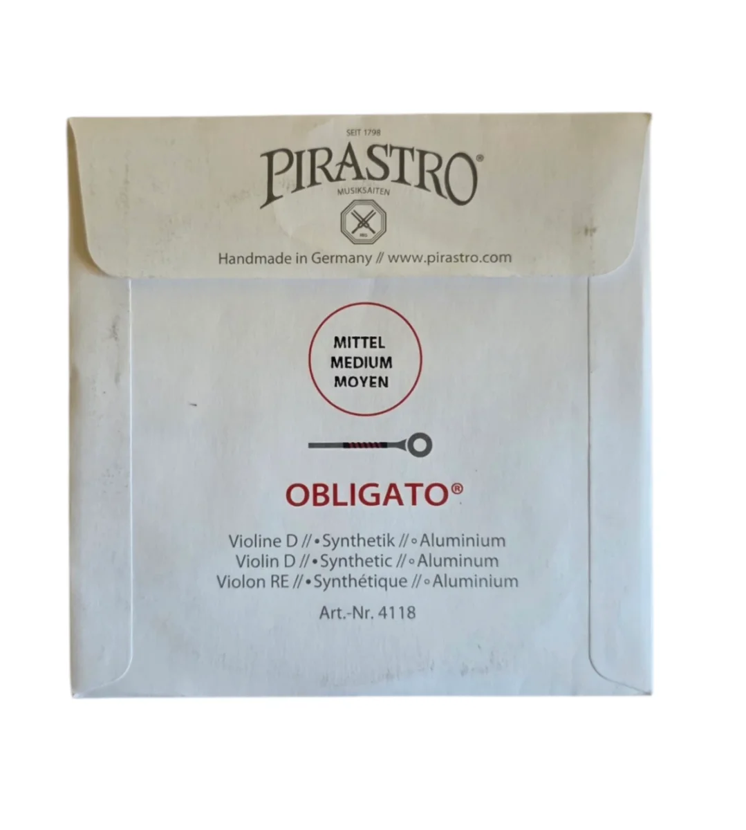 Cuerda RE aluminio p. violín, Obligato