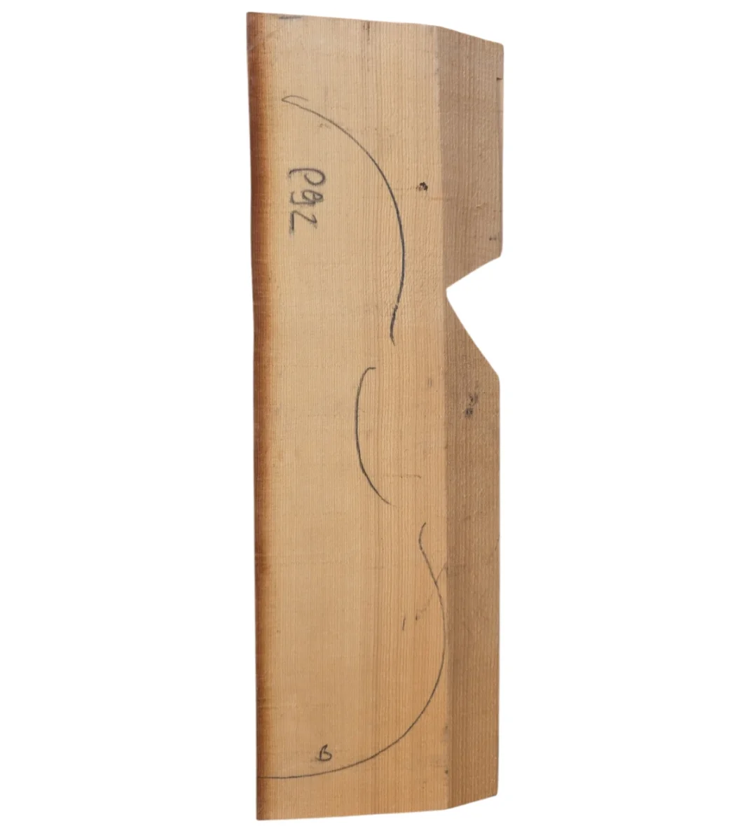 Madera de pinabete p. tapa de violín, buena calidad, B