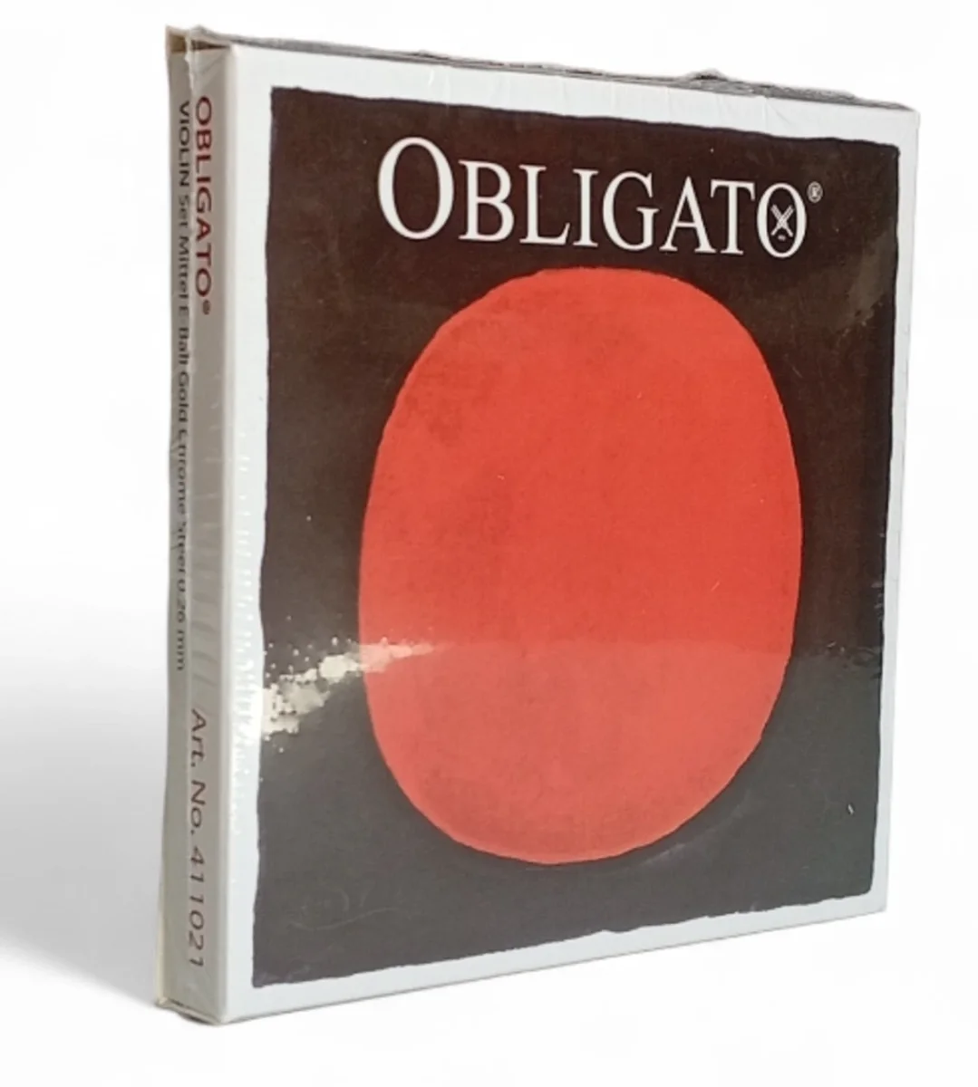 JUEGO de cuerdas p. violín, Obligato con mi/oro