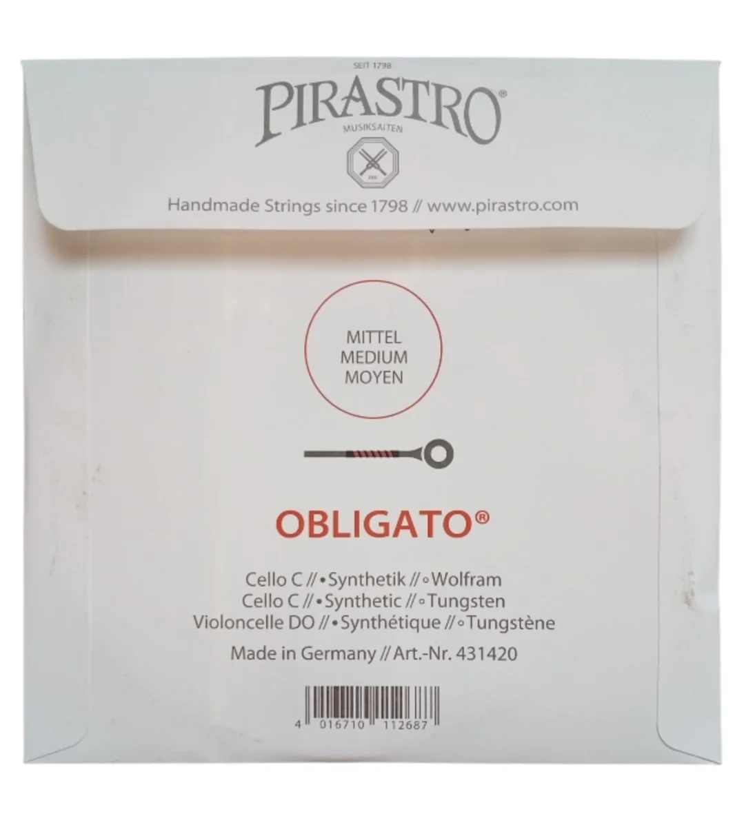 Cuerda DO p. violonchelo, Obligato