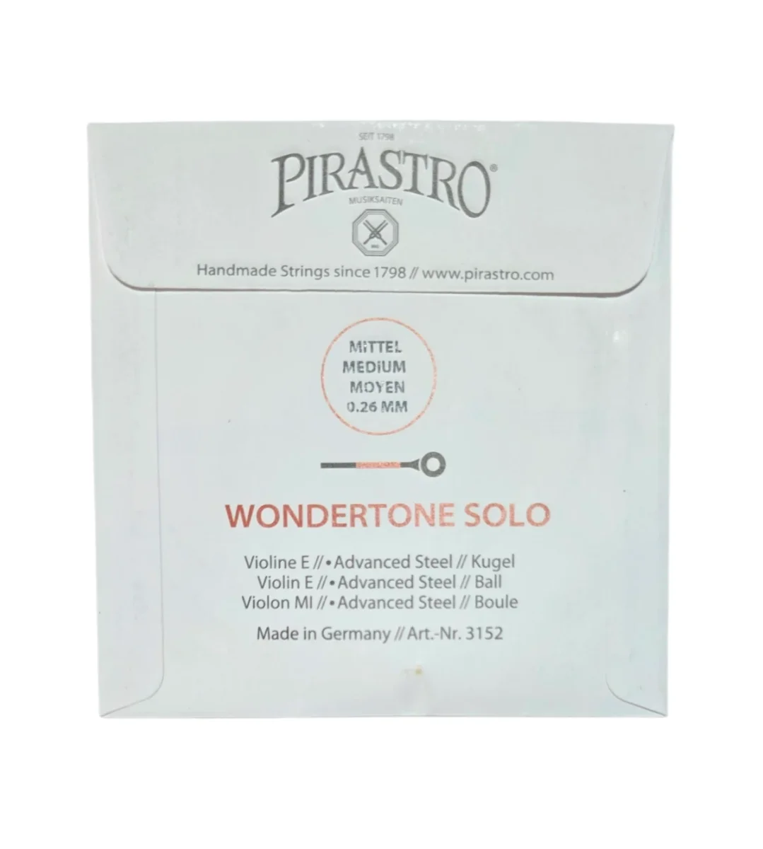 Cuerda MI p. violín, Wondertone Solo, vanguardia