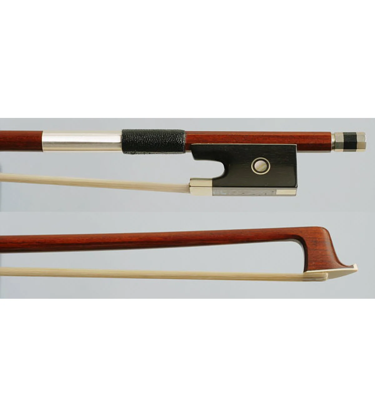 Arco alemán pernambuco  II violín 4/4, detalle