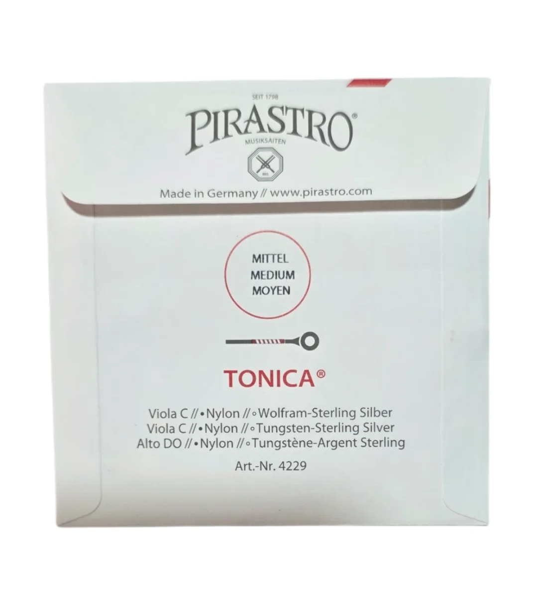 Cuerda DO p. viola, Tonica