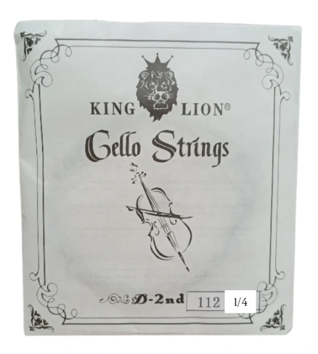 Cuerda RE p. cello rey leon 1/2-1/4