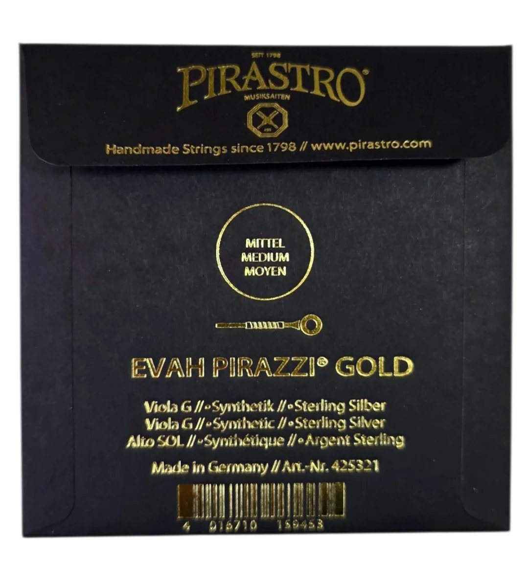 Cuerda SOL p. viola Evah pirazzi gold