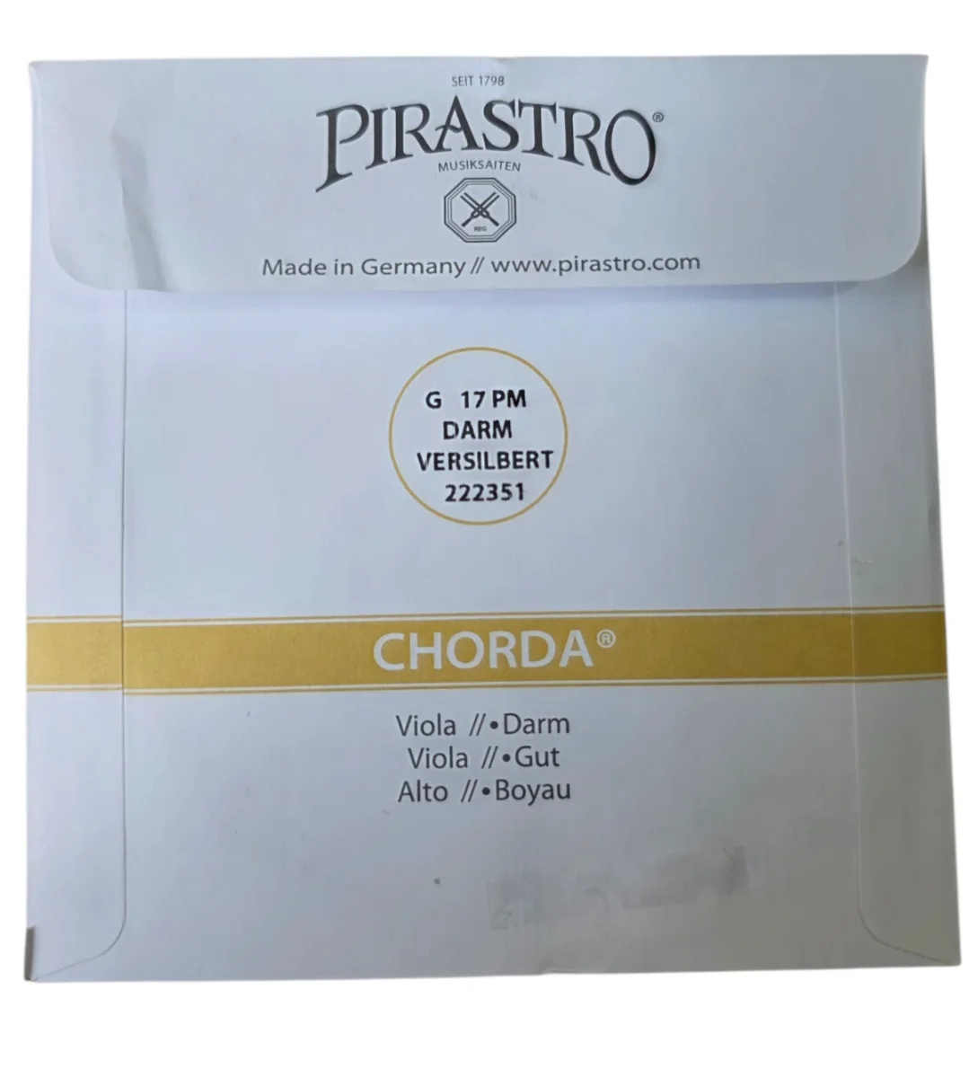 Cuerda SOL p. viola, Chorda, plata, tensión fuerte