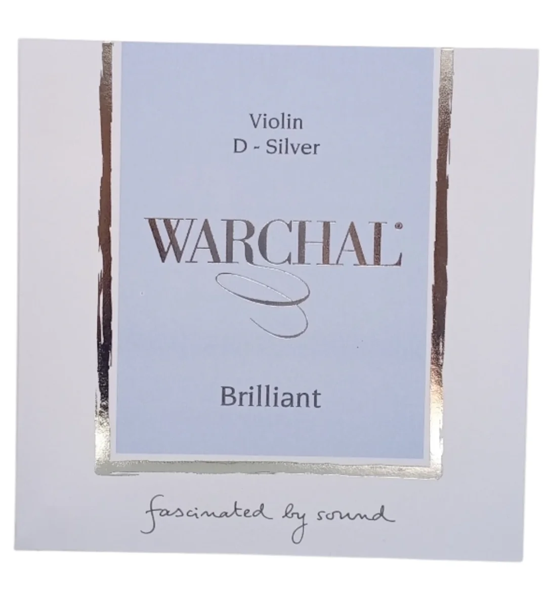 Cuerda RE p. violín, Brilliant, plata