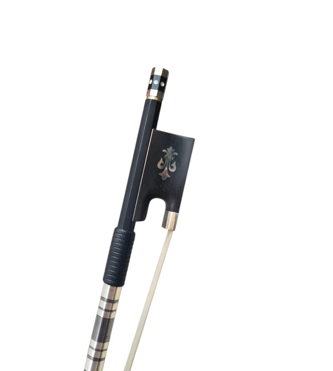 AFCVF Arco de fibra de carbono sin estampado 4/4, p. violín flor de lis