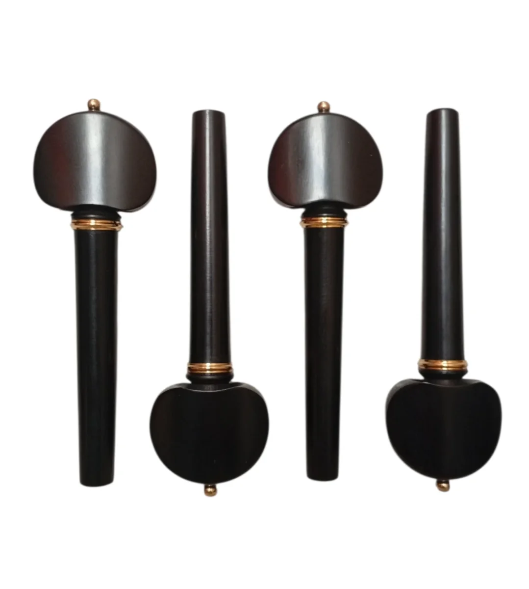 Jgo. clavijas viola Hill, ébano bolita y collar dorado