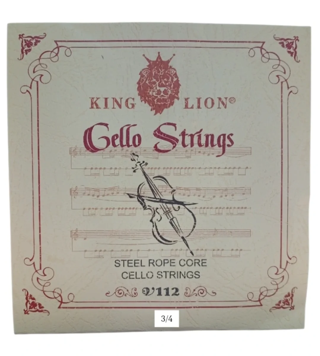 Juego de cuerdas p. violonchelo 3/4 V112