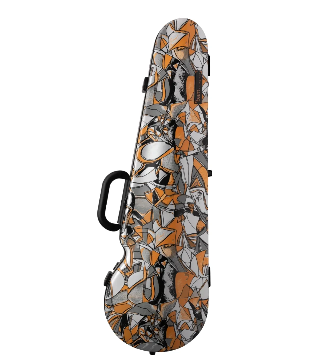 Estuche para violín BAM Cube contoured, gris/naranja/bco