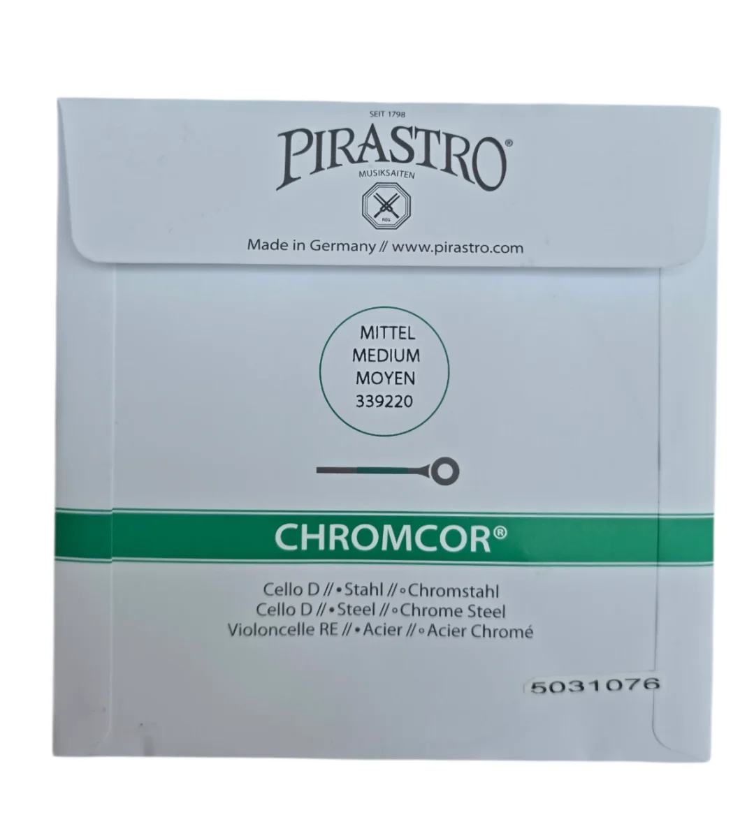 Cuerda RE p. violonchelo, Chromcor