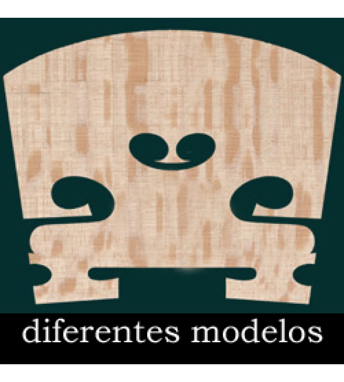 Puente p. viola, madera tratada, corazón L, 50 mm