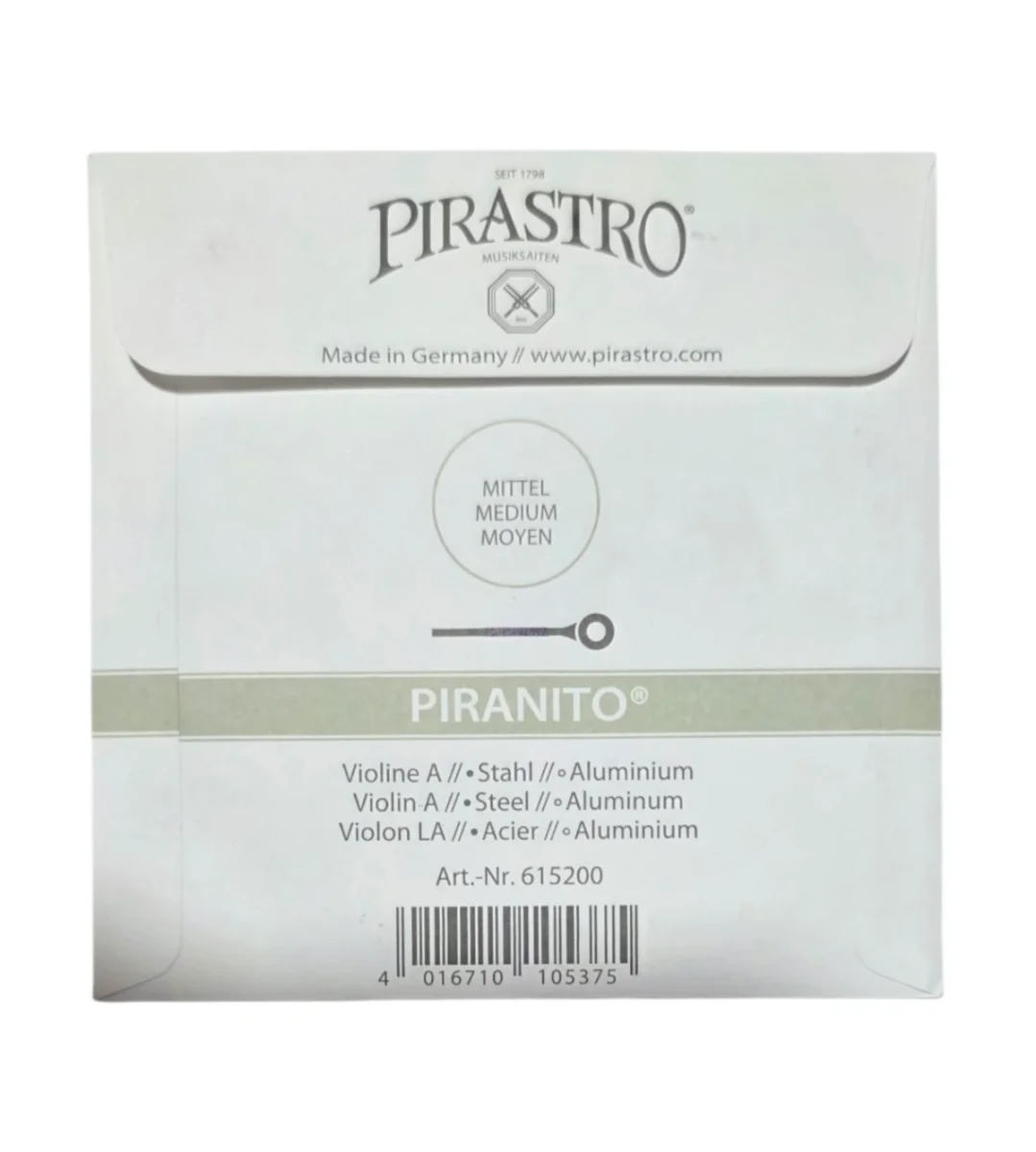 Cuerda LA p. violín 4/4, Piranito