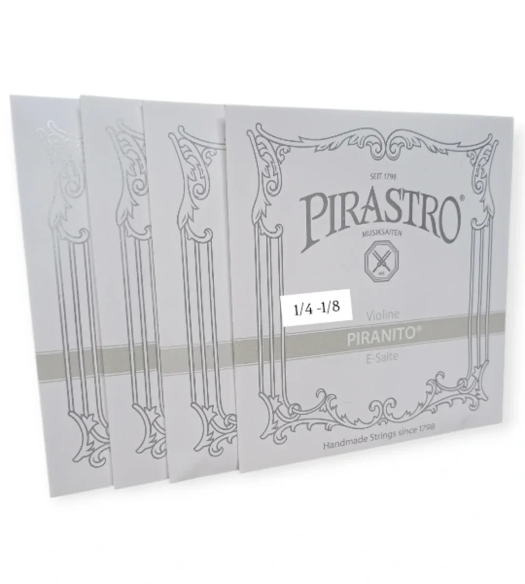 JUEGO de cuerdas p. violín 1/4-1/8, Piranito