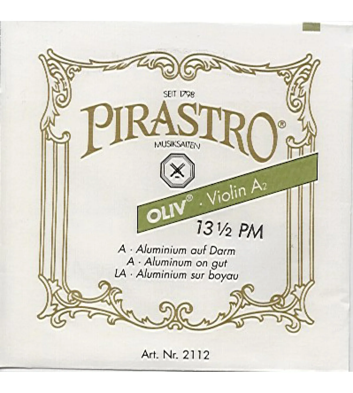 JUEGO de cuerdas p. violín, Pirastro Oliv con Mi de ojillo