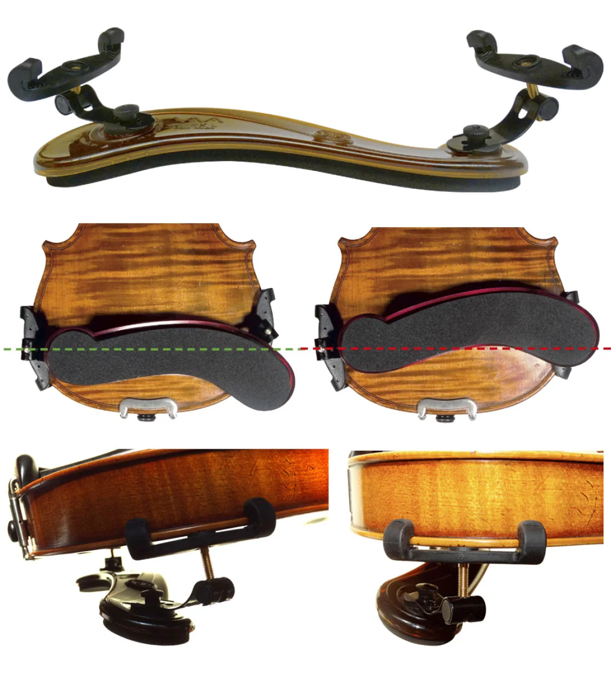 Cojín VIVA FLEX p. violín 1/4-1/8, negro