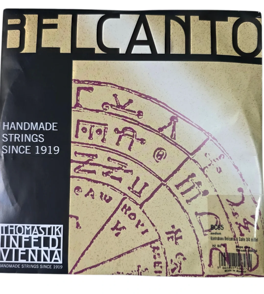 Cuerda SI "H2" contrabajo 3/4  Belcanto