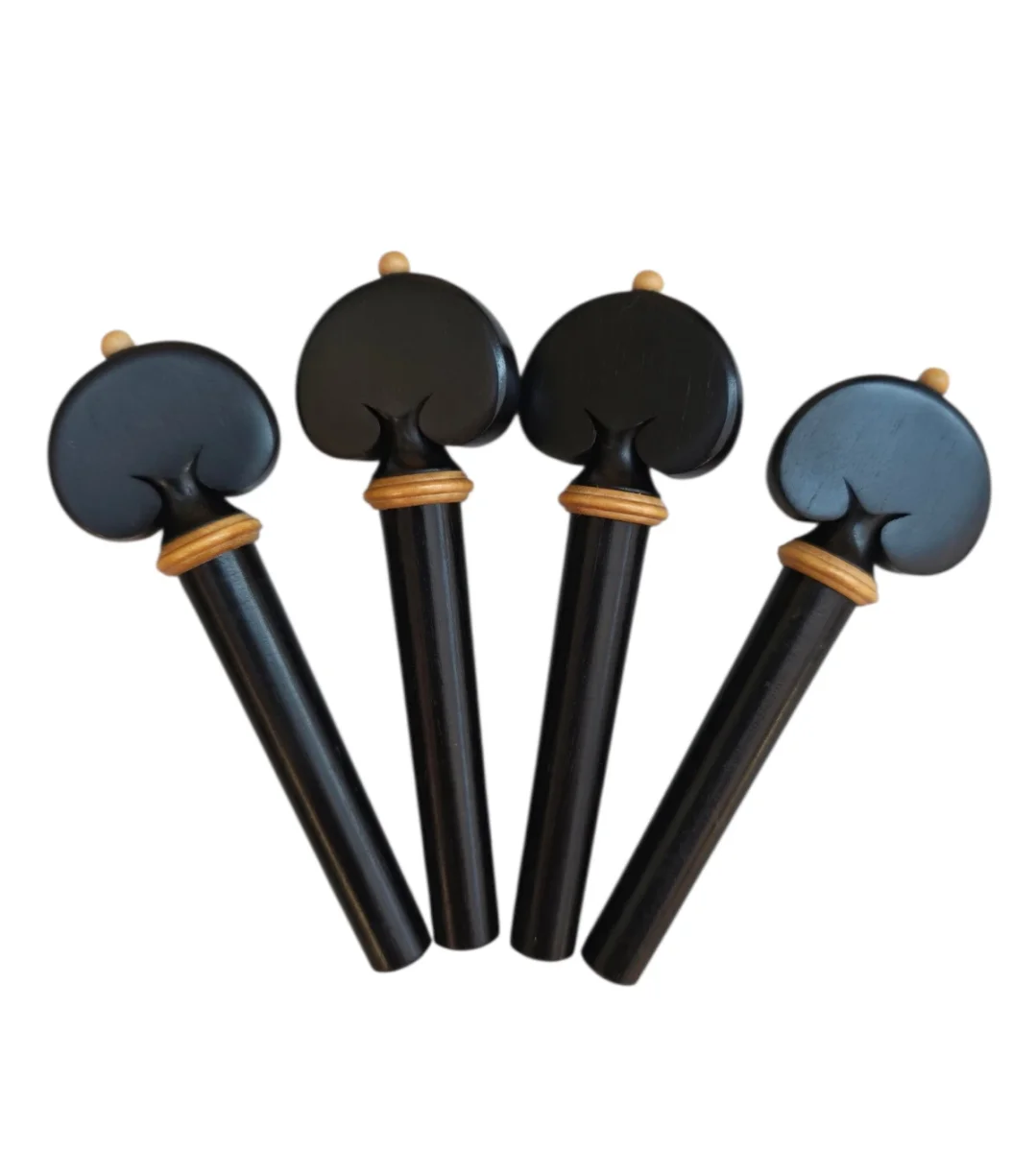 Jgo clavijas acura viola corazón, ébano con beige