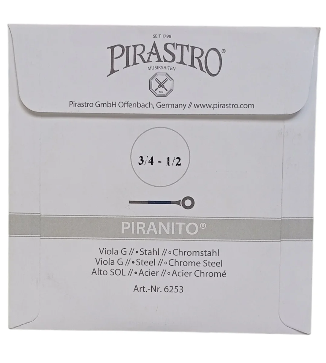 Cuerda SOL p. viola 3/4-1/2, Piranito