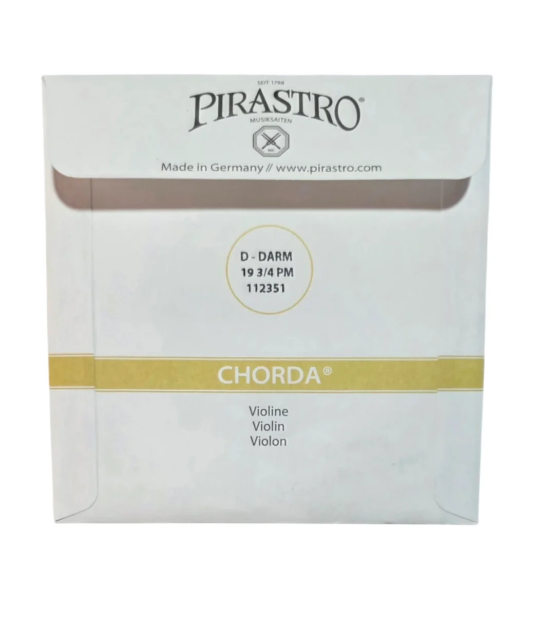 Cuerda RE p. violín, Chorda, tensión fuerte