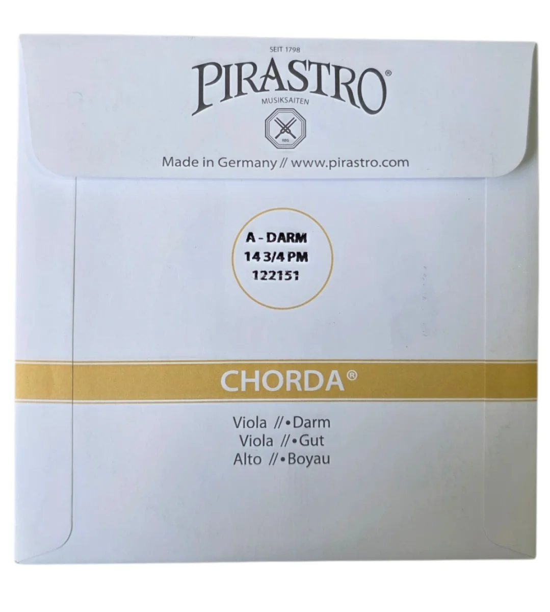 Cuerda LA p. viola, Chorda, tensión fuerte