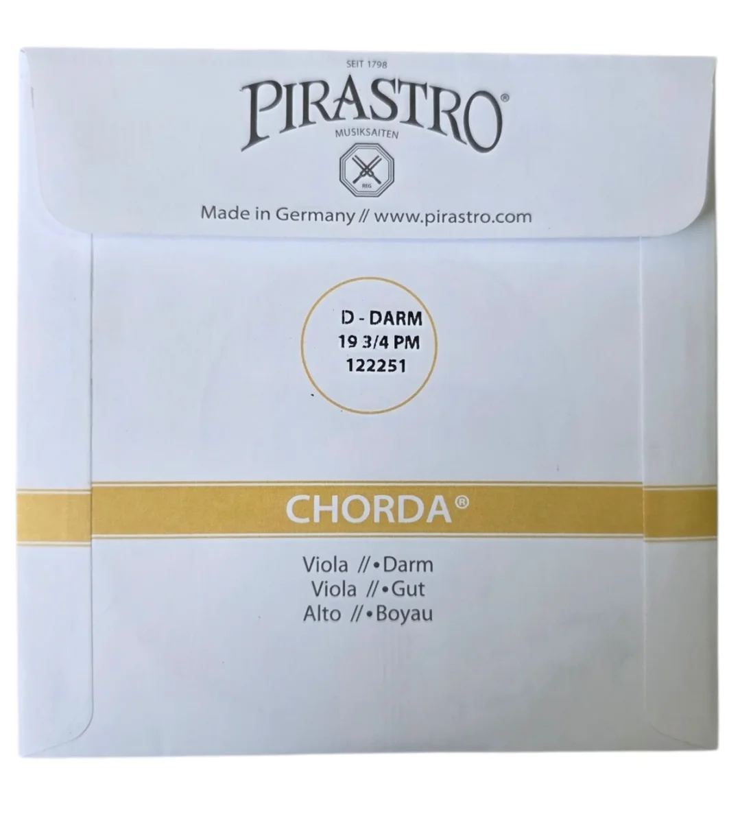 Cuerda RE p. viola, Chorda, tensión fuerte