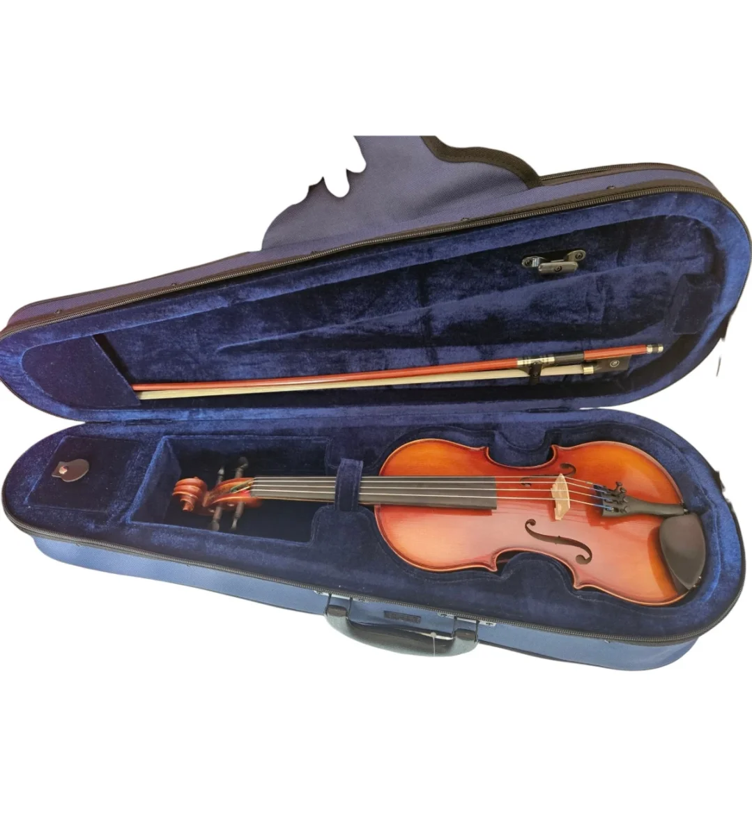 Violin GEWA 4/4 ajustado con estuche y arco sencillos