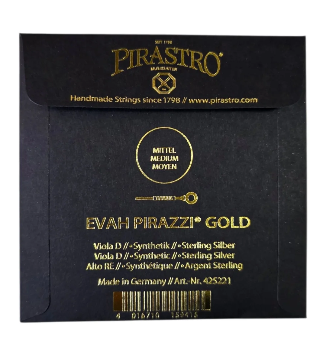 Cuerda RE p. viola, Evah Pirazzi Gold