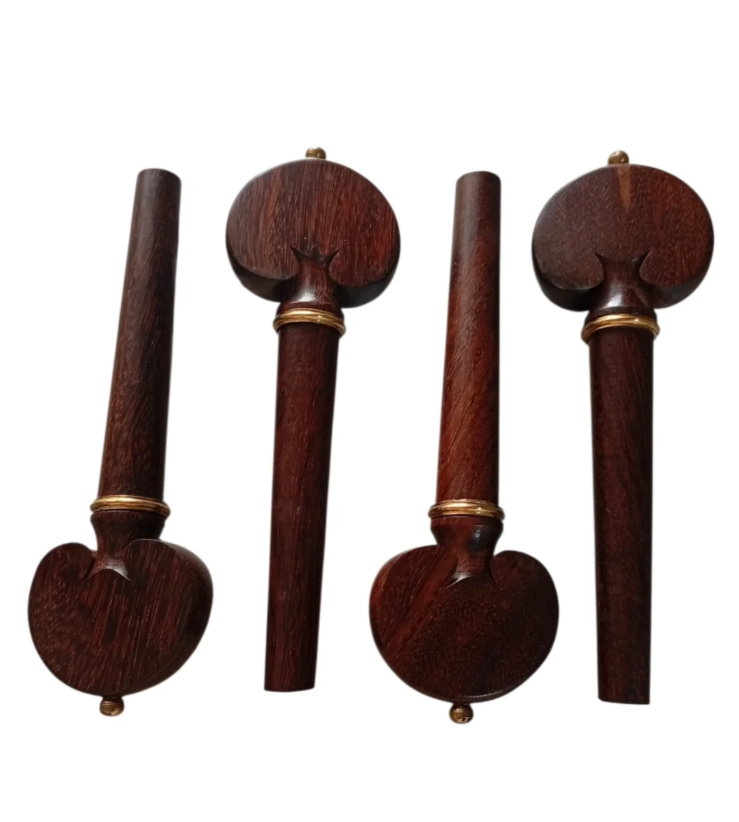 Jgo clavijas cello Corazon tintul, bolita y collar dorado