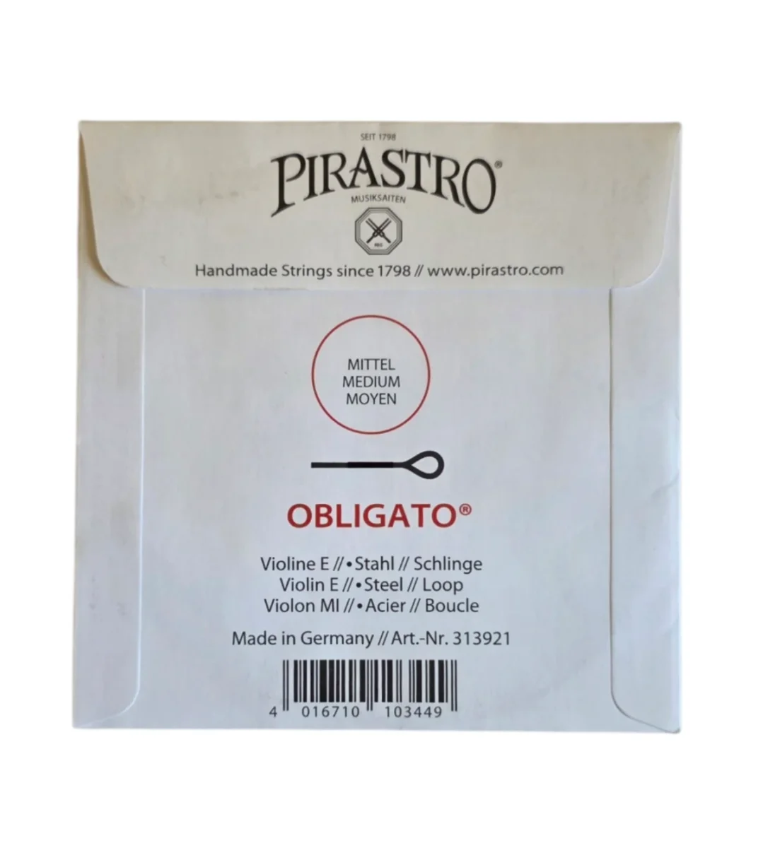 Cuerda MI p. violín obligato acero loop