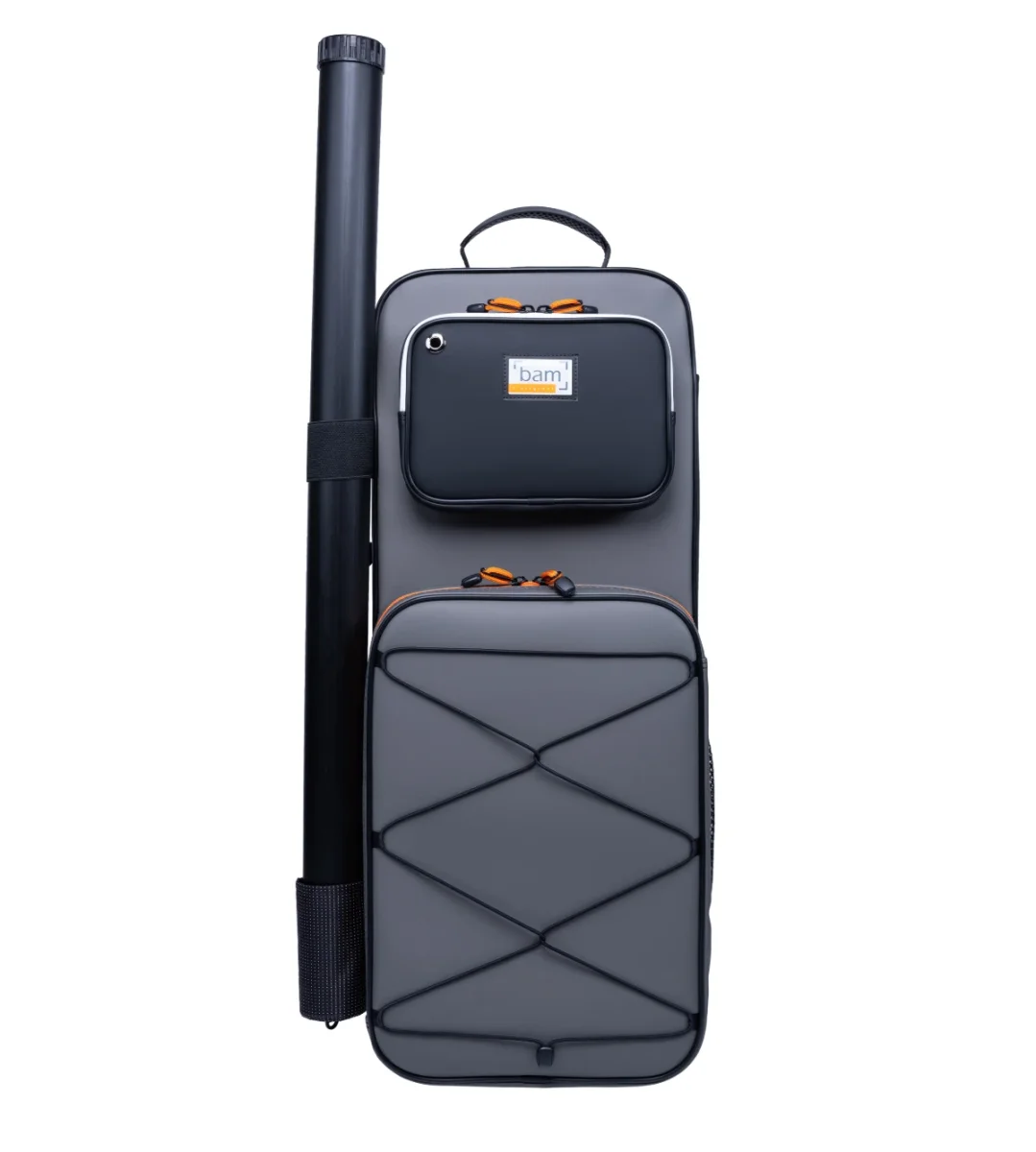 Estuche para violín BAM Peak Compact rectangular, gris