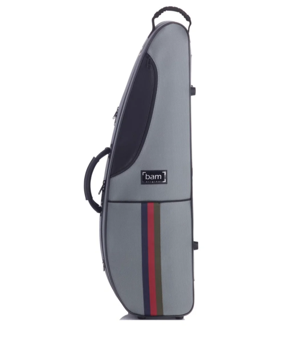 Estuche para violín BAM Saint Germain en forma de gajo, gris