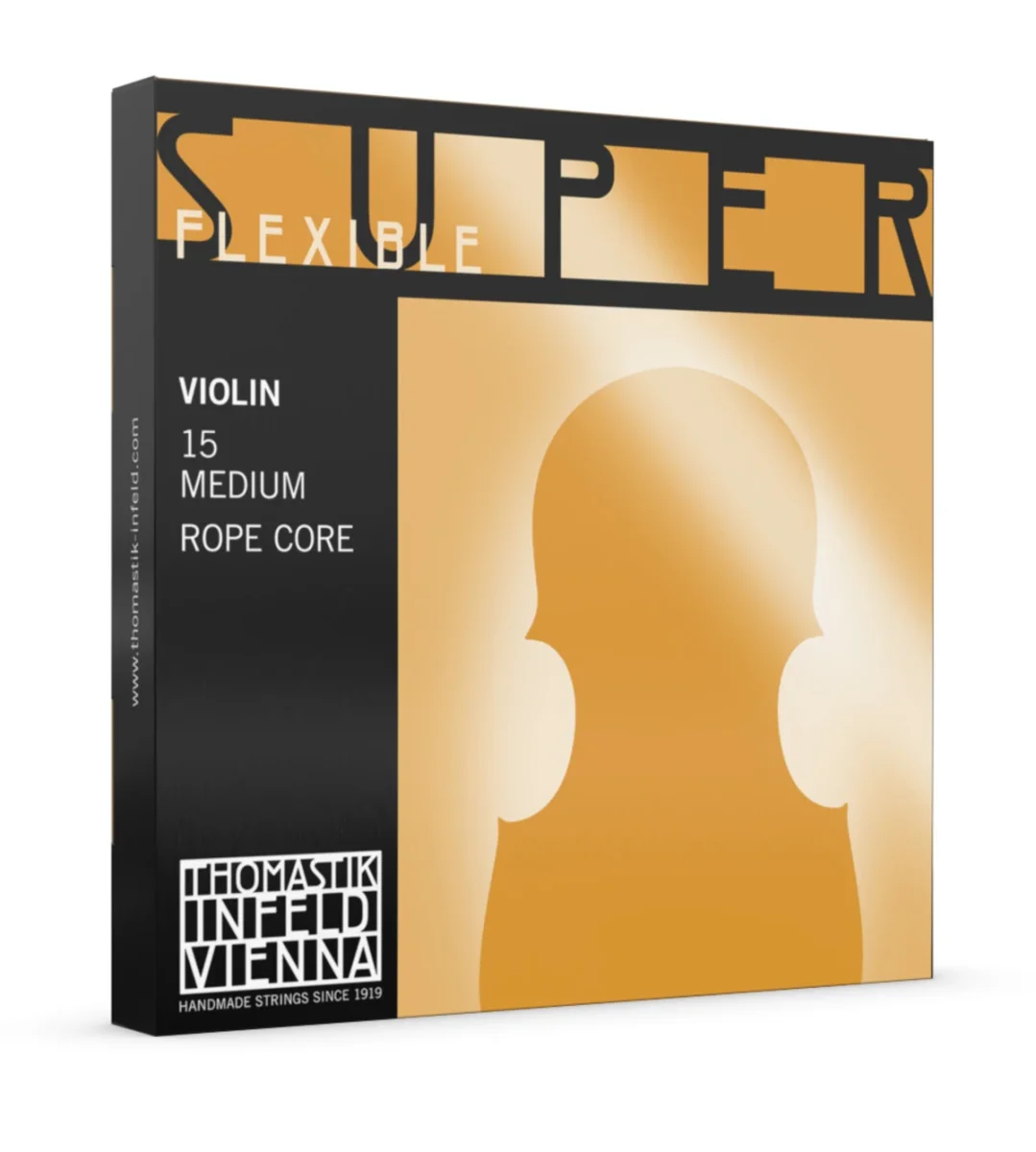 JUEGO de cuerdas p. violín Superflexible con MI/alum.