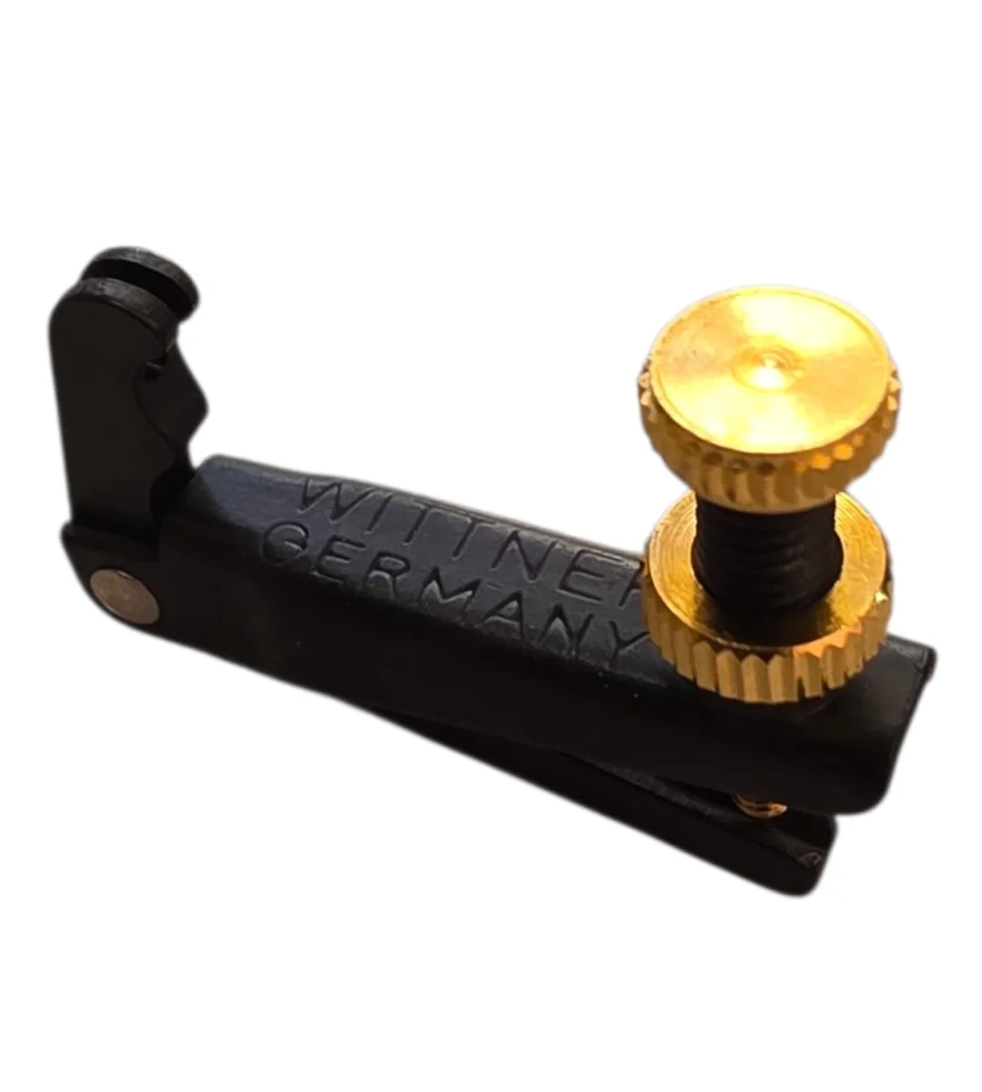 Afinador mod. Fix negro con tornillo dorado p. violín